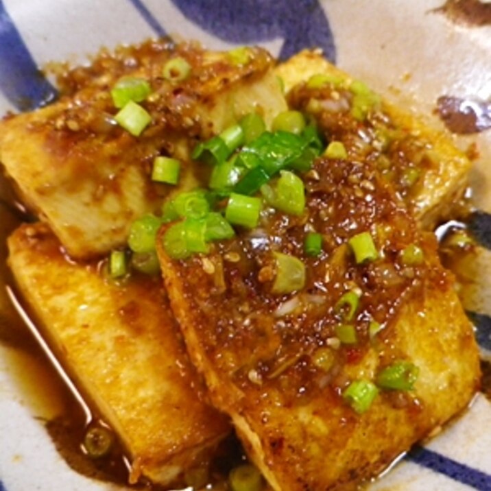豆腐の簡単ピリ辛ダレ焼き